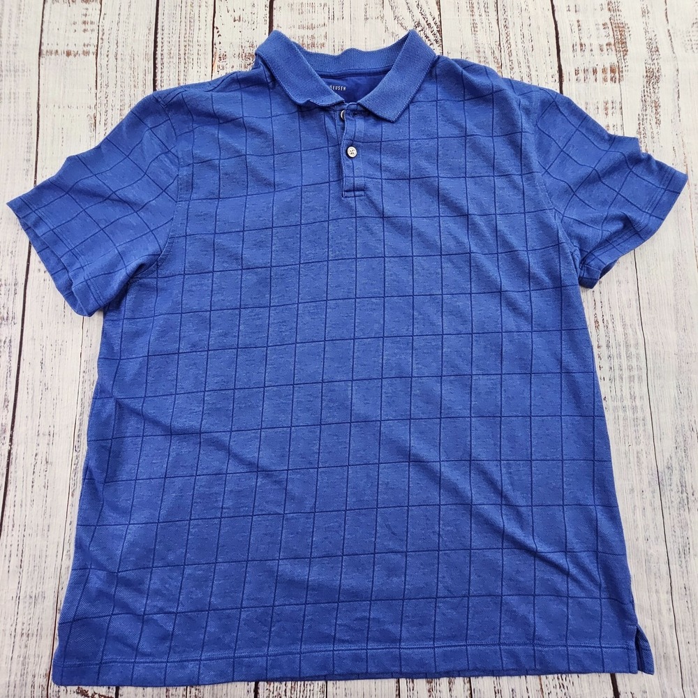 Van Heusen Blue Short Sleeve Cotton Blend T-Shirt Men's‎ XL